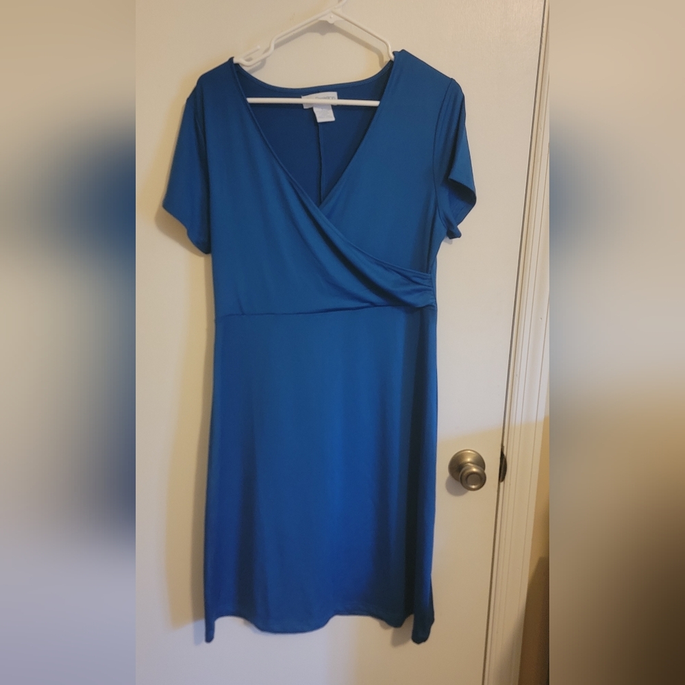 PARAGON Blue Wrap Dress